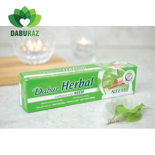 Kem đánh răng Dabur Herbal toothpaste with Neem chứa chiết xuất từ lá Neem 155g