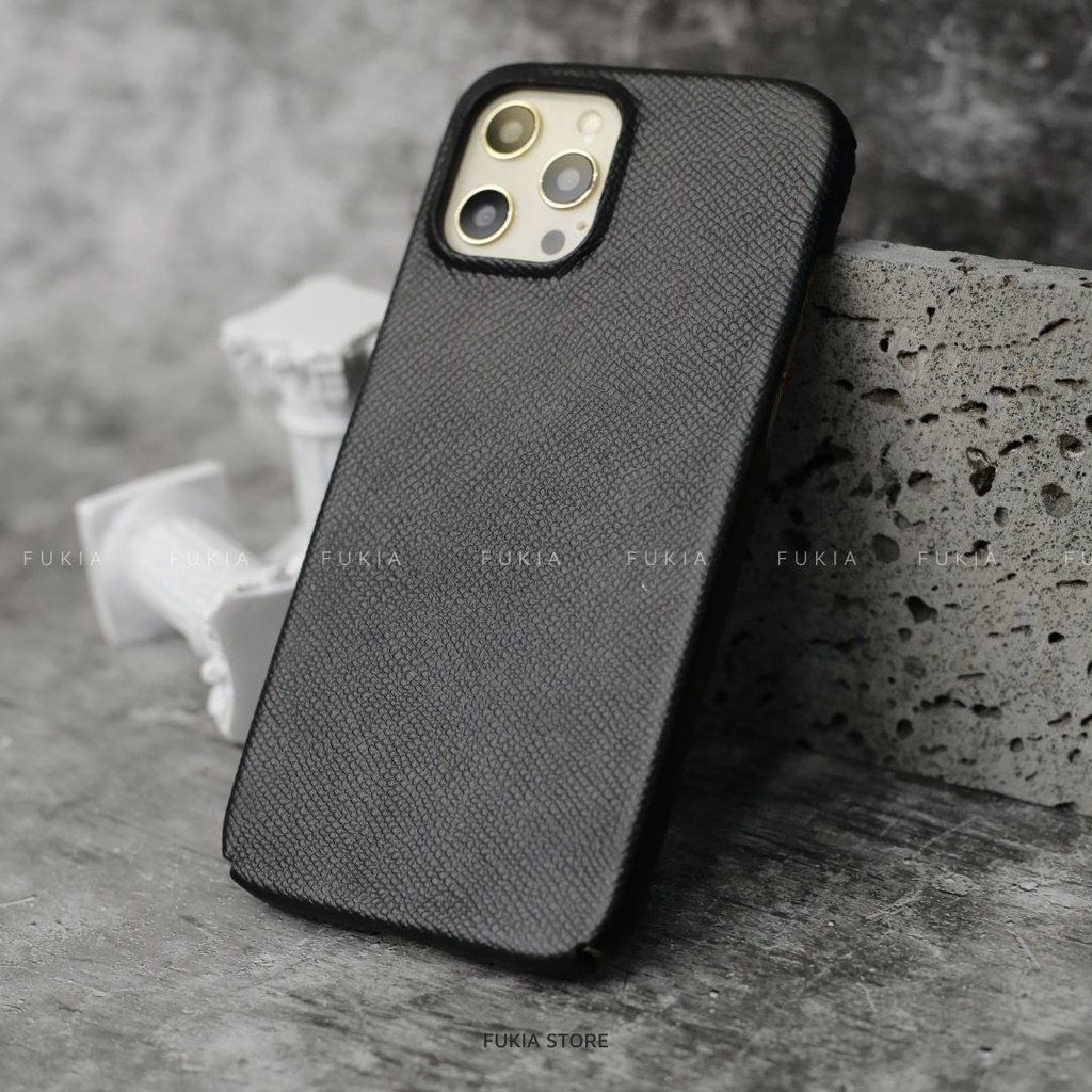 Ốp da thủ công Epsom Full viền dành cho IPhone 14/14Plus/14Pro/14Promax/13/13Pro/13Promax/12/12Pro/12Promax ODTC101