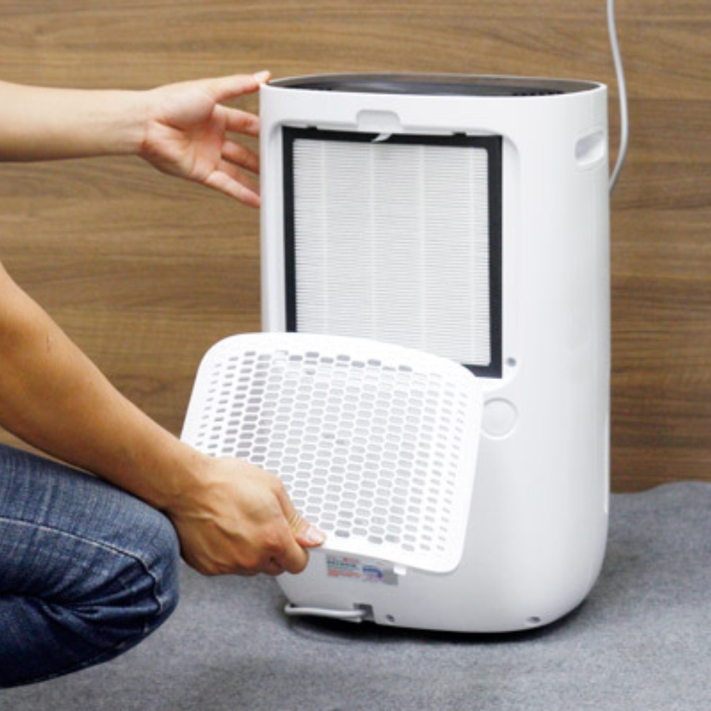 Máy hút ẩm không khí gia dụng 20 lít/ngày kèm màng lọc HEPA loại bỏ vi khuẩn trong không khí, sấy quần áo, độ ồn thấp