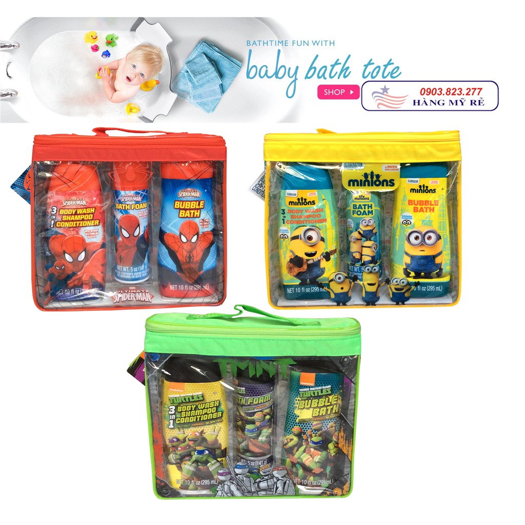 Set 3 Sữa Tắm Đặc Biệt cho bé * (Hàng Mỹ Xách tay)