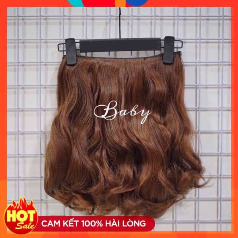 Tóc giả nữ  kẹp dải 38cm y hình ảnh thật