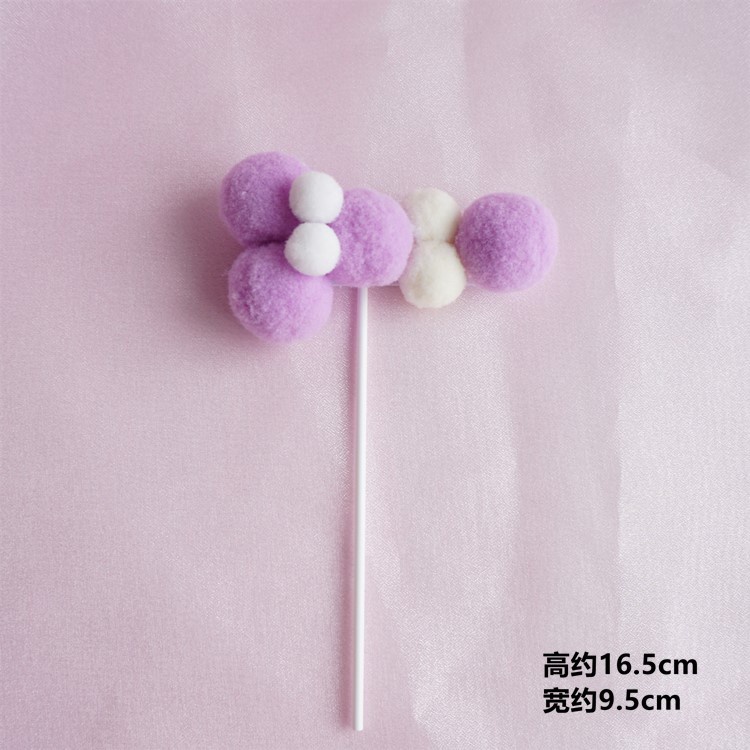 Phụ kiện trang trí bánh kem hình đám mây bằng cotton 3D nhiều màu sắc