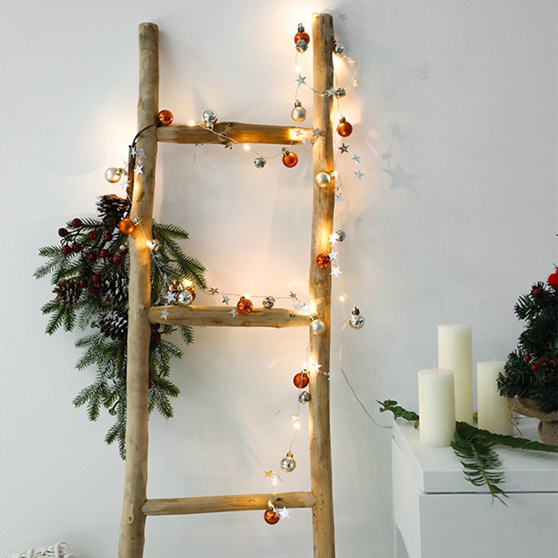 Dây Đèn LED 2m Hình Chuông Giáng Sinh / Năm Mới / Ngôi Sao Trang Trí Nhà Cửa