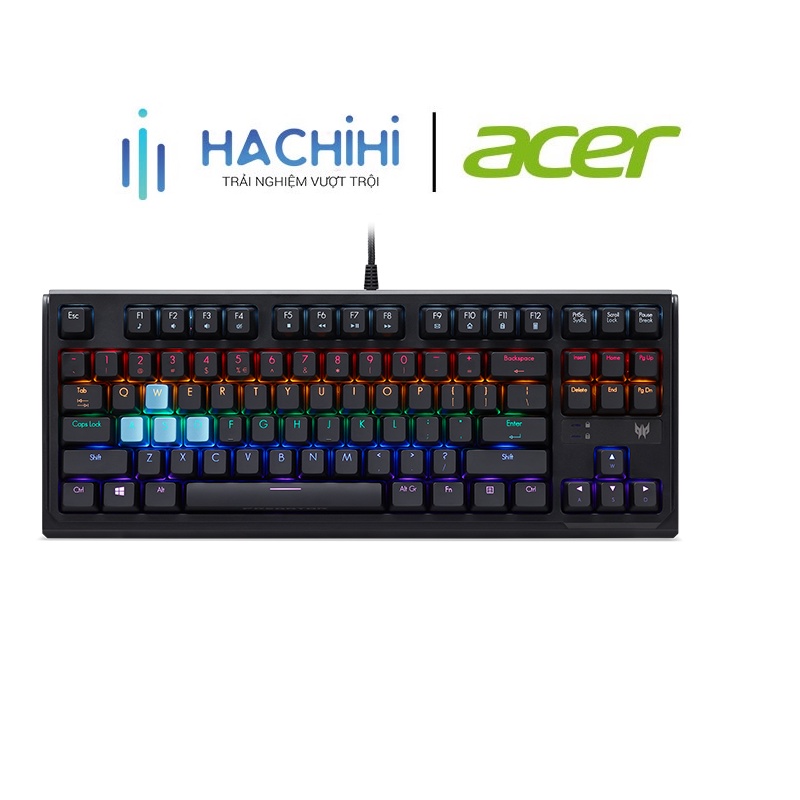 Bàn phím Acer Predator Aethon 301 TKL USB Standard; 80% Form Factor; 6 Zone Blacklit LED