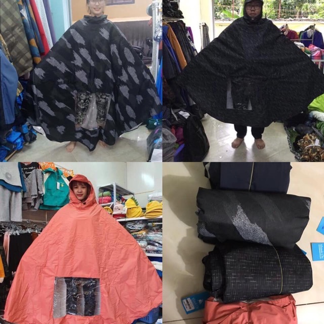 ÁO MƯA TRÙM 2 ĐẦU