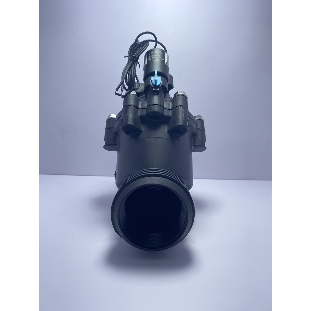 Van điện từ phi 60 24vdc lưu lượng nước 60m3/h, van điện từ ngoài trời LAZICO VT60T