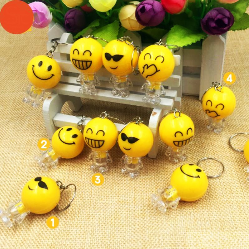 MÓC KHÓA EMOJI  PHÁT SÁNG VUI NHỘN (BIỂU CẢM NGẪU NHIÊN)