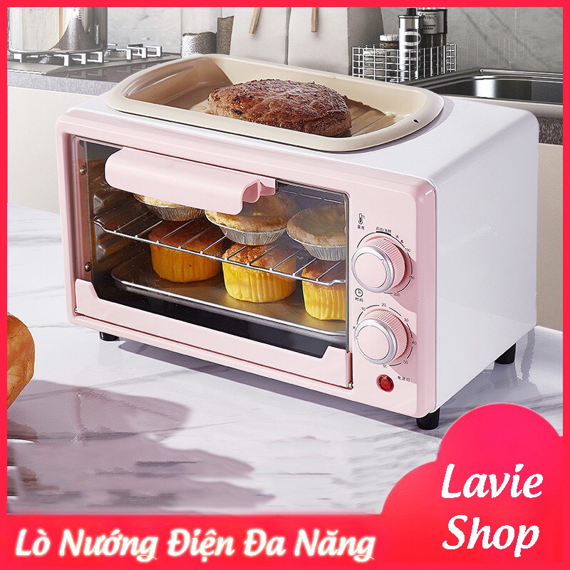 Lò Nướng Điện Mini - Lò Nướng Bánh Đa Năng Công Suất Lớn Dung Tích 10L và 12L Bảo Hành 6 Tháng