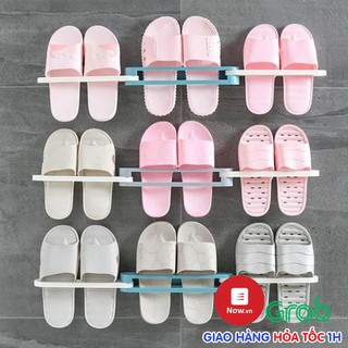 Kệ giá để giày dép dán tường thu gọn thông minh để được 3 đôi trong 1 tiện lợi, tiết kiệm diện tích cho nhà tắm, nhà bếp