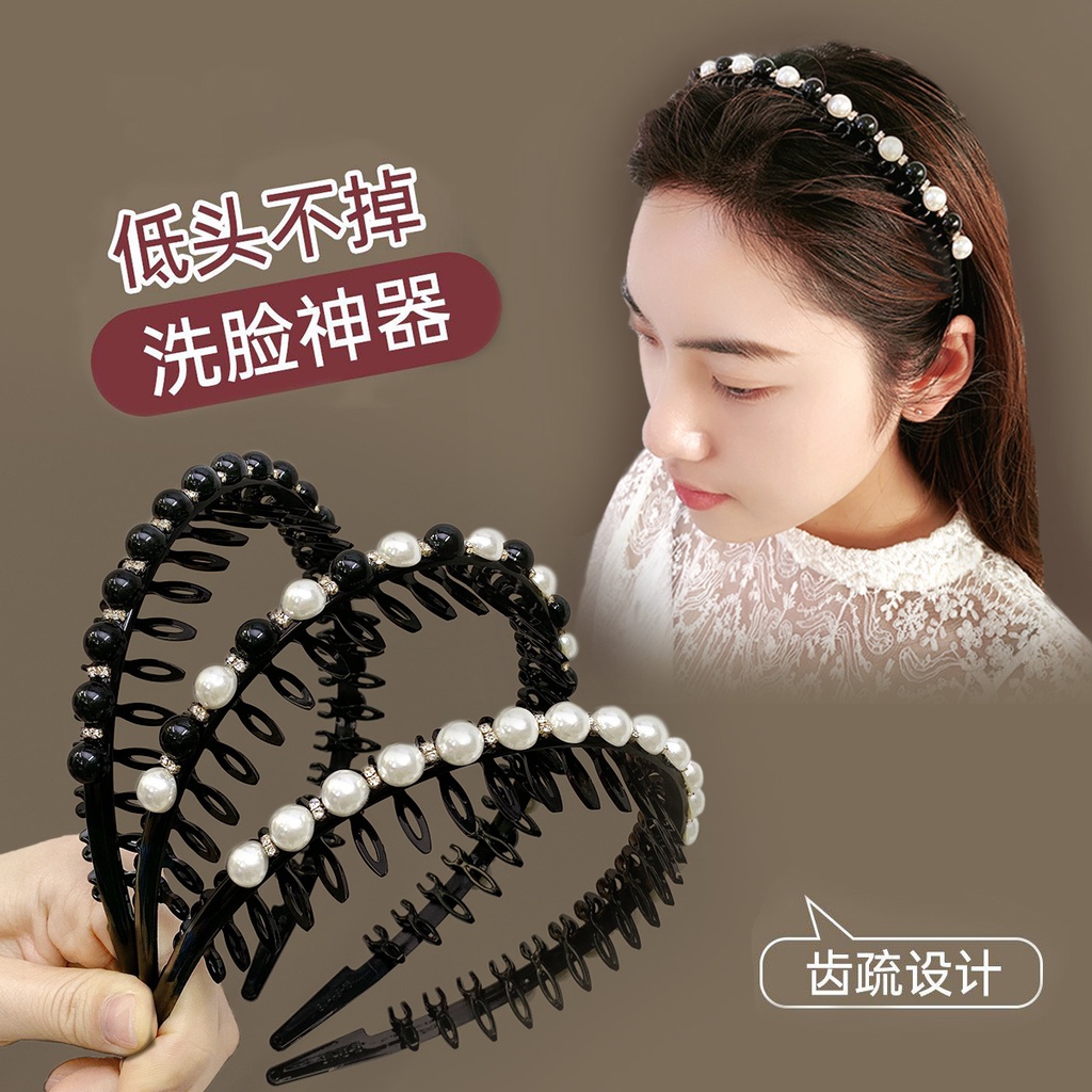 Băng Đô Cài Tóc Đính Ngọc Trai Thời Trang Mùa Hè Mới 2022