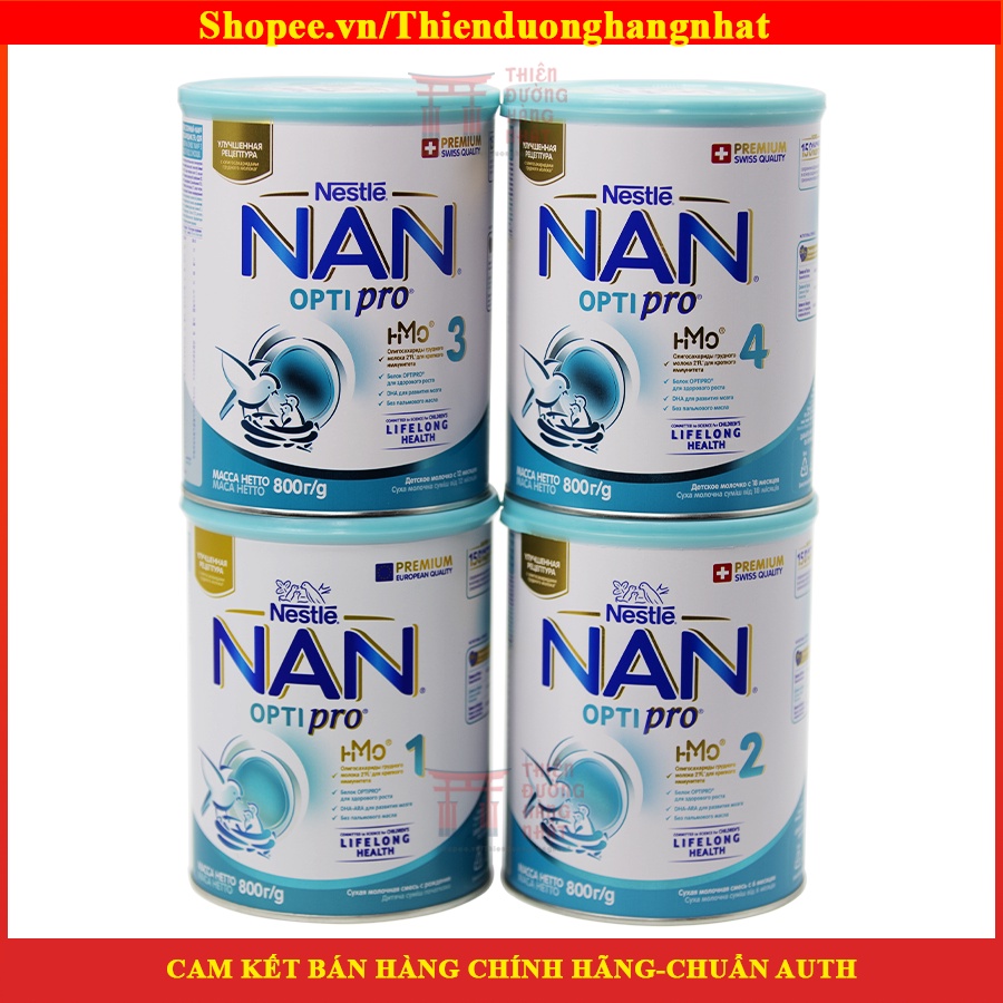 Sữa Nan Nga, sữa bột công thức Nan Optipro cho trẻ 800g [12/2022]