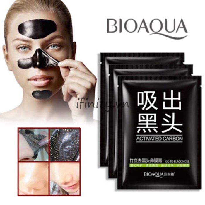 Bioqau Mặt Nạ Lột Mụn Đầu Đen Bioaqua Làm Sạch Sâu