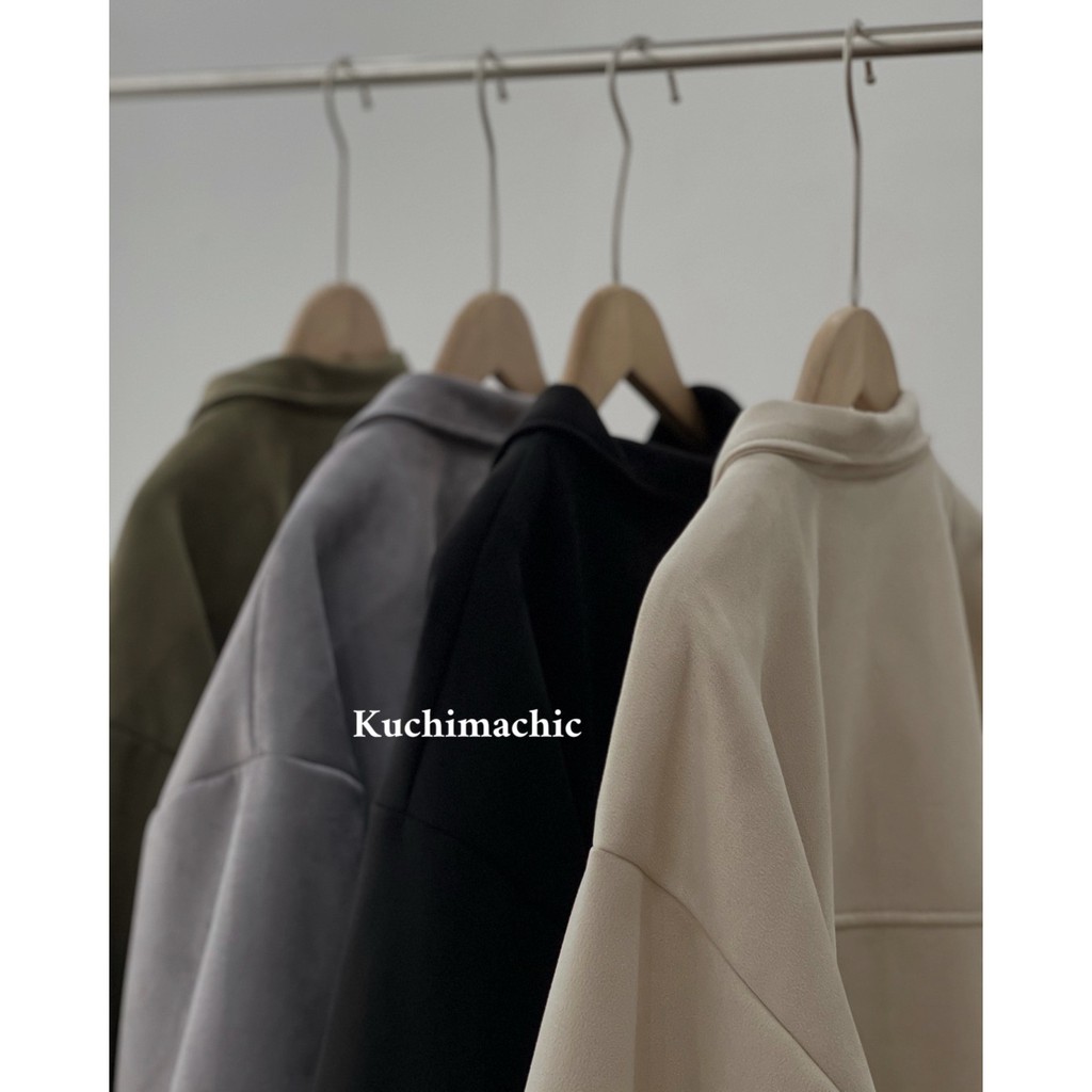 KUCHIMACHIC- Áo khoác da lộn MÃ AK01