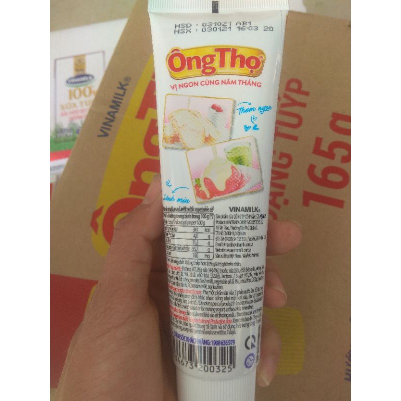 Sữa đặc Ông Thọ Vinamilk tuýp 165g