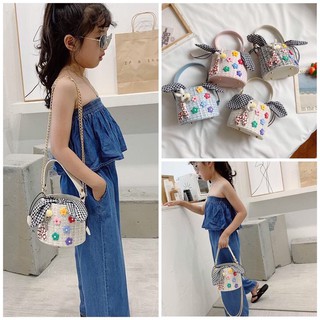 Túi xách cho bé - Túi cặp lông Hươu cao cấp / Túi đeo chéo cho bé