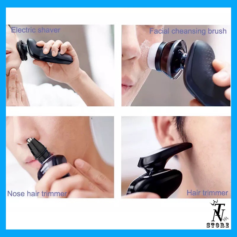 Máy cạo râu đa năng 3 trong 1 SK1580 - Cạo râu,tỉa lông mũi,tông đơ - BẢO HÀNH 12 THÁNG