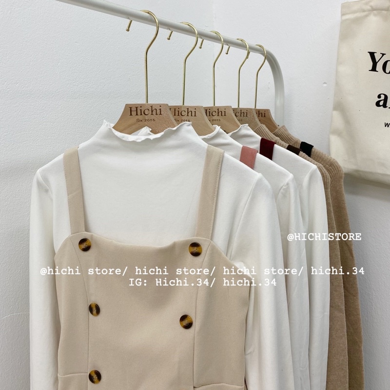 set váy yếm dài vintage ẢNH THẬT VIDEO hichi | BigBuy360 - bigbuy360.vn