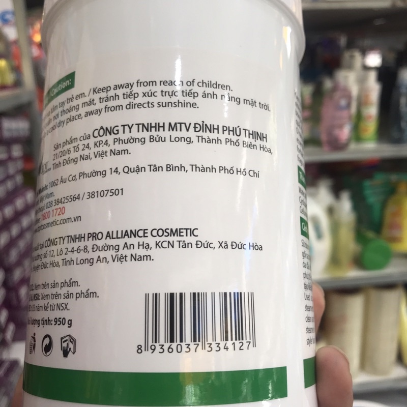 Kem hấp dầu dưỡng chất bạc hà O’nalyss 1000g