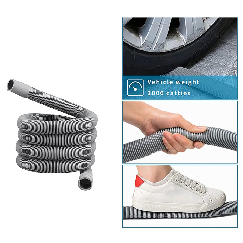 Bộ Ống Thoát Nước Nối Dài 1M Kèm Giá Đỡ Và Kẹp Ống Thoát Nước Cho Máy Giặt