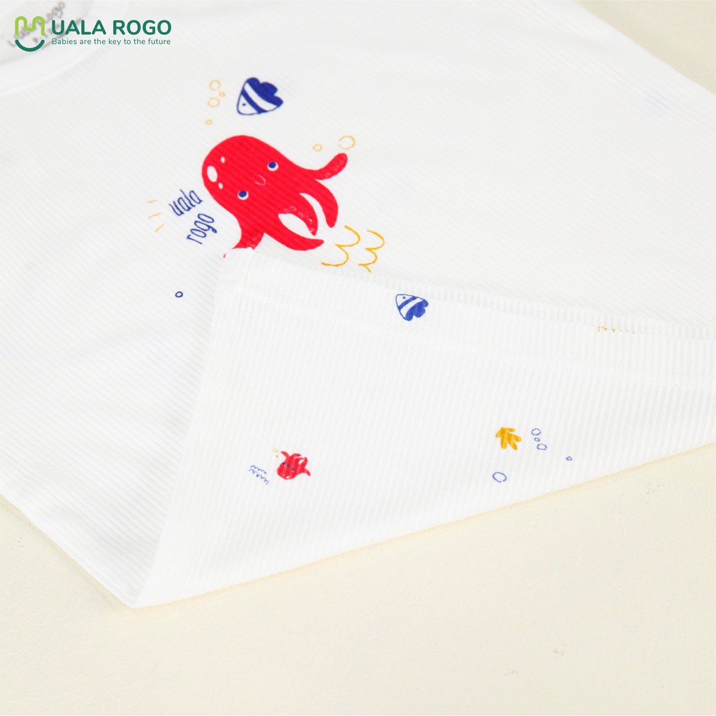 [Sale đồng giá] UR2214 Bộ ba lỗ Uala Rogo vải sợi sen (6-36M)