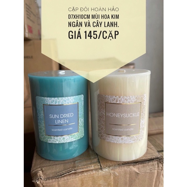 Nến thơm trụ D7xH10cm