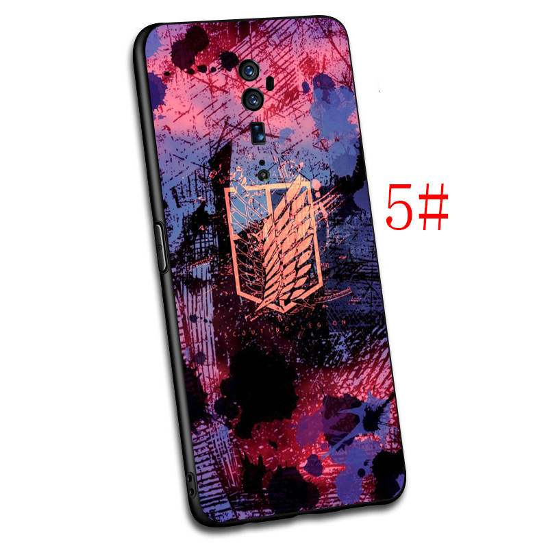 Ốp Lưng Silicone Mềm In Hình Attack On Titan Cho Realme 2 3 Pro A5 Q X Lite Xt X2 X3 X50