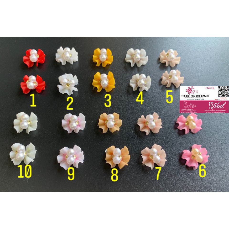 Hoa Bột Ôm Móng Trang Trí Nail Cực Đẹp - Lẻ 8K/1bông
