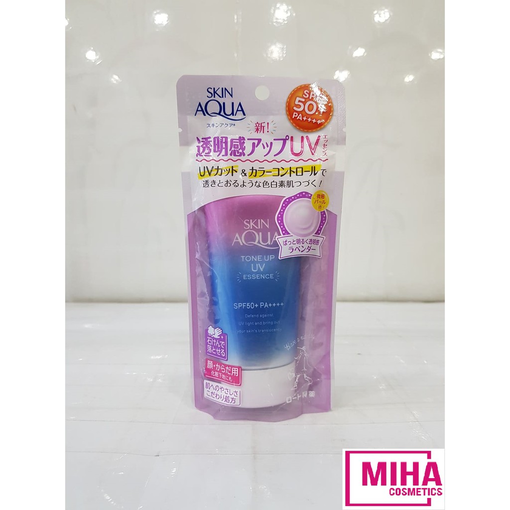 Kem Chống Nắng Dạng Tinh Chất Skin Aqua Tone Up UV Essence Lavender 80g Nhật Bản