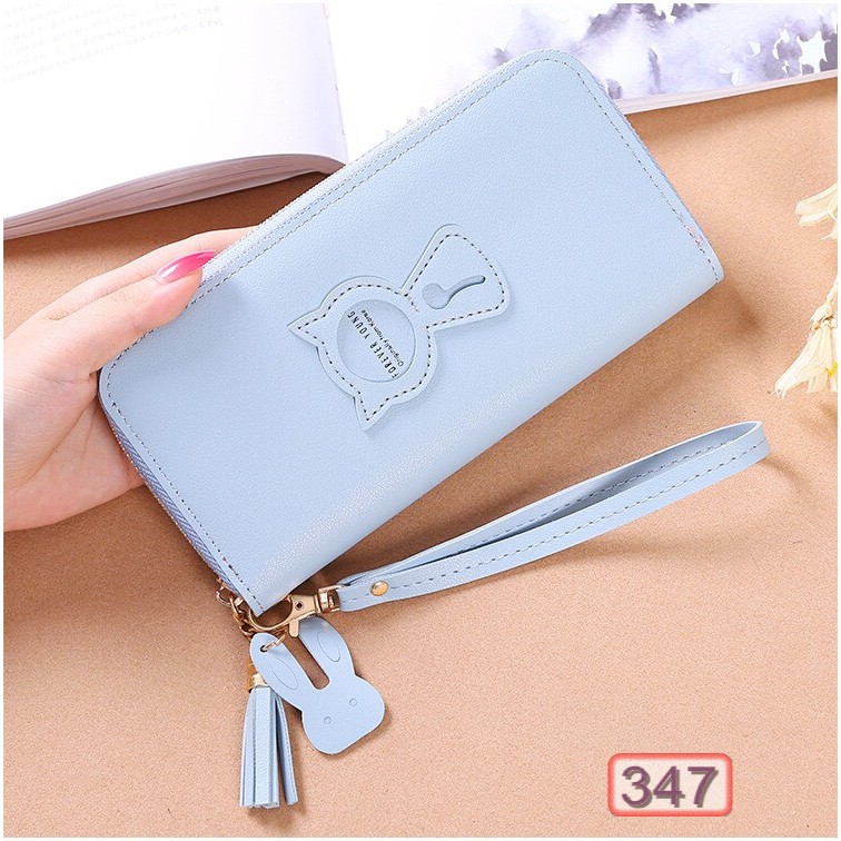 VÍ DÀI NỮ THỜI TRANG MÈO DỄ THƯƠNG IN NỔI FOREVER LOVELY V347 SIÊU HOT | BigBuy360 - bigbuy360.vn