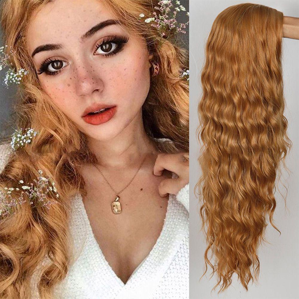 ROSE Bộ Tóc Giả Dài Xoăn Dày Thời Trang Dành Cho Nữ