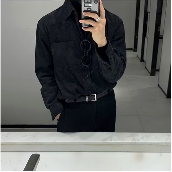 Áo Sơ Mi Trơn Tay Dài Thời Trang Dành Cho Nam