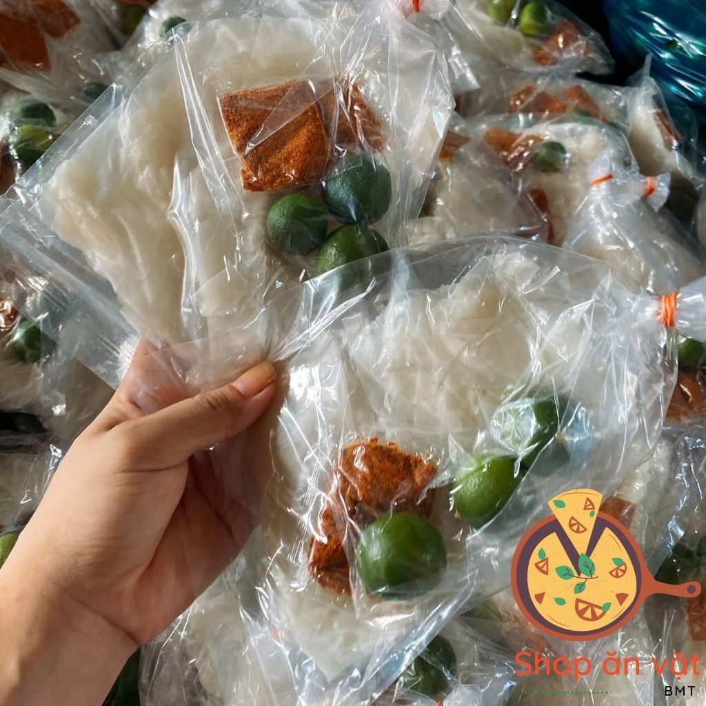 Bánh tráng phơi sương chấm ơt cay Bon Bon bánh tráng sa tế ớt siêu cay ăn mê ngay - 14020121