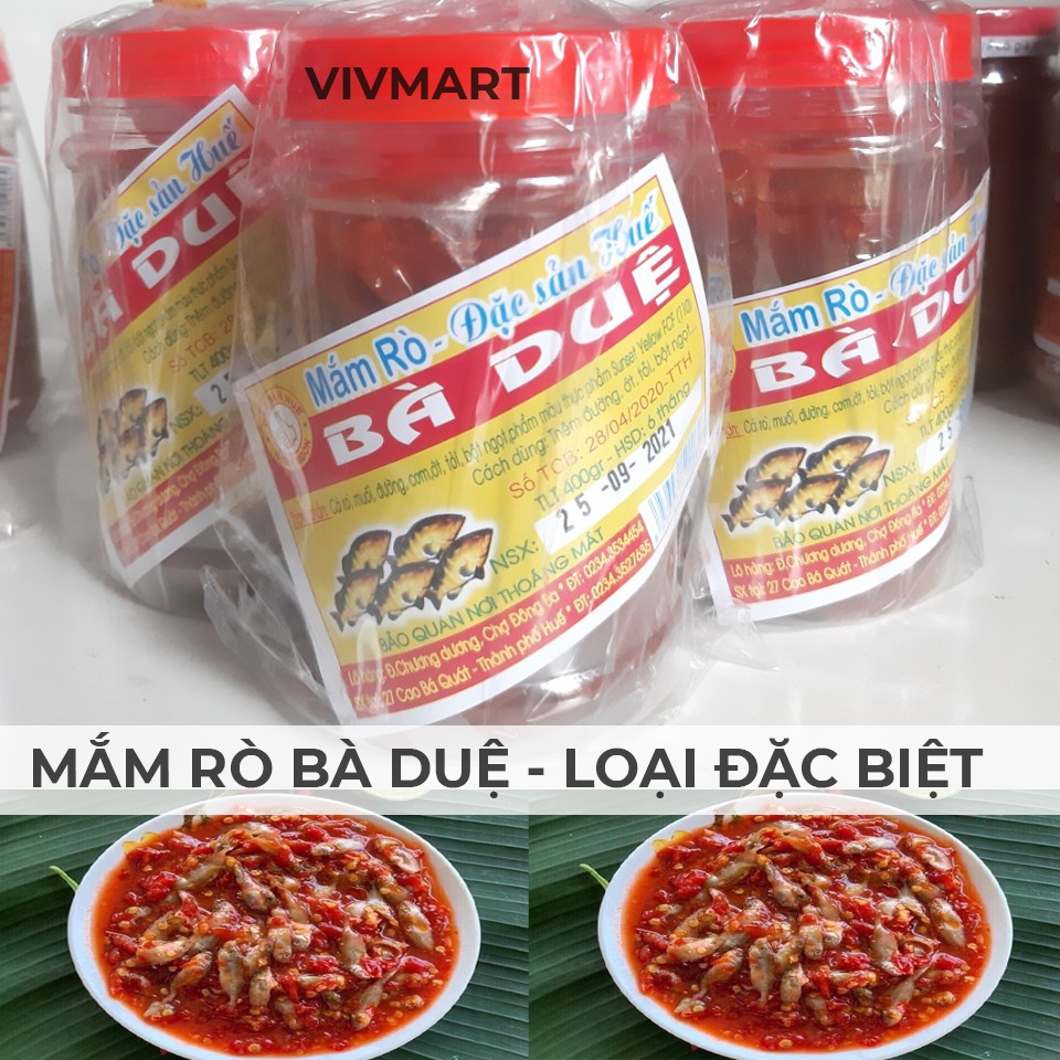 ✅ [ĐẶC SẢN] MẮM RÒ BÀ DUỆ (MẮM CÁ RÒ) LOẠI ĐẶC BIỆT 400G
