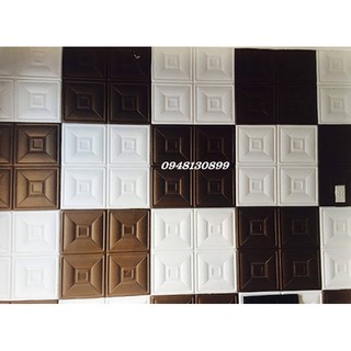 Xốp dán tường giả Da khổ 60 x 60 cm dày 7mm