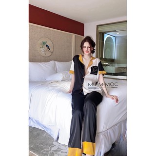 BỘ LỤA PIJAMA PHỐI MÀU XINH