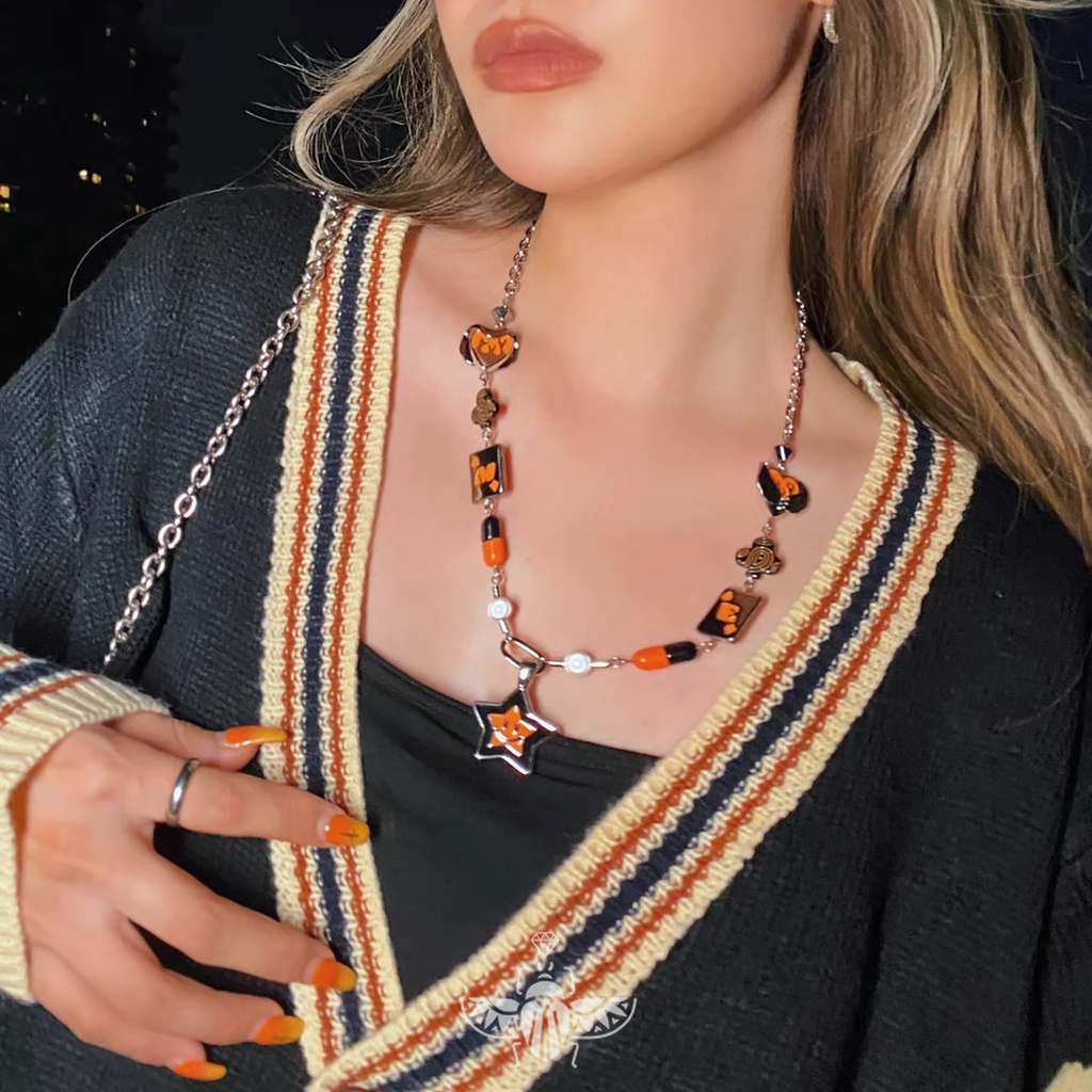 Vòng cổ Mặt Ngôi Sao Mặt Cười May Mắn Thời Trang Cho Cặp Đôi