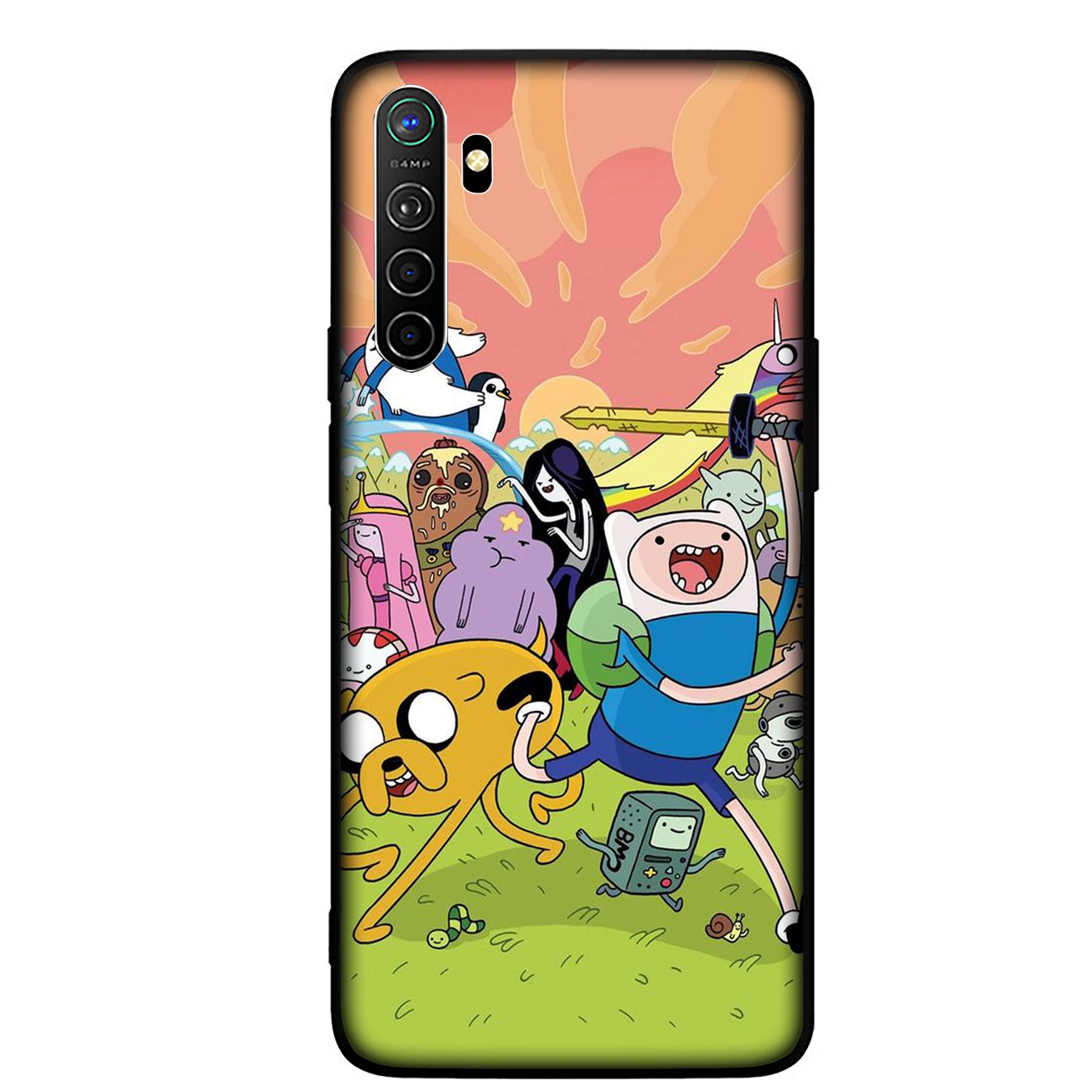 Samsung Galaxy A9 A8 A7 A6 Plus J8 2018 + A21S A70 M20 A6+ A8+ 6Plus Casing Soft Silicone Cartoon adventure time Phone Case