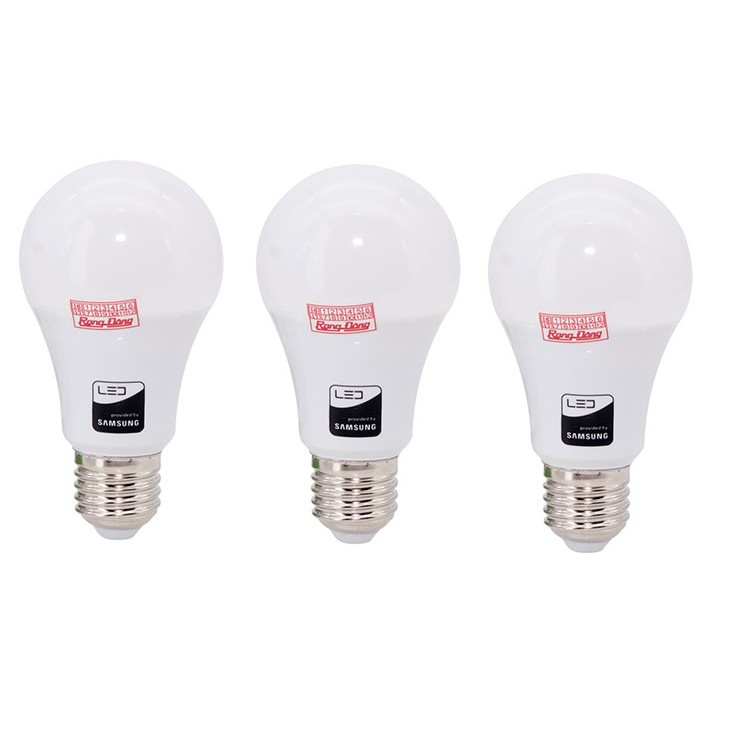 Bộ 3 Bóng đèn LED Bulb Rạng Đông 5W E27 ChipLed Samsung