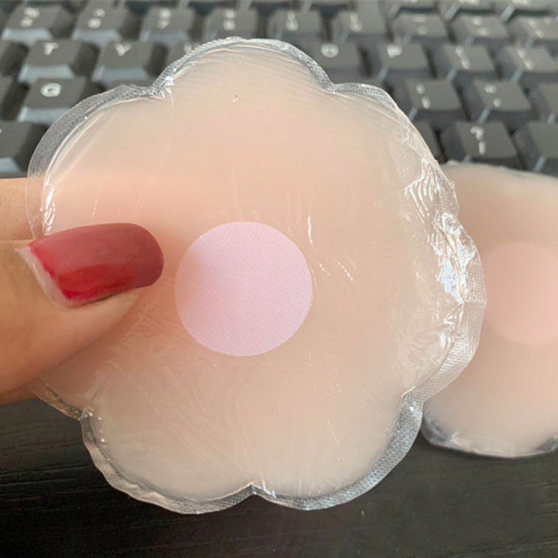 Hộp 5 đôi 10 miếng dán ngực silicon nhũ hoa dán ti dùng nhiều lần cực đẹp