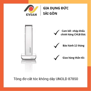Tông đơ cắt tóc không dây unold 87850 - 6 cấp độ cắt tỉa, 4 phụ kiện lưỡi dao đi kèm