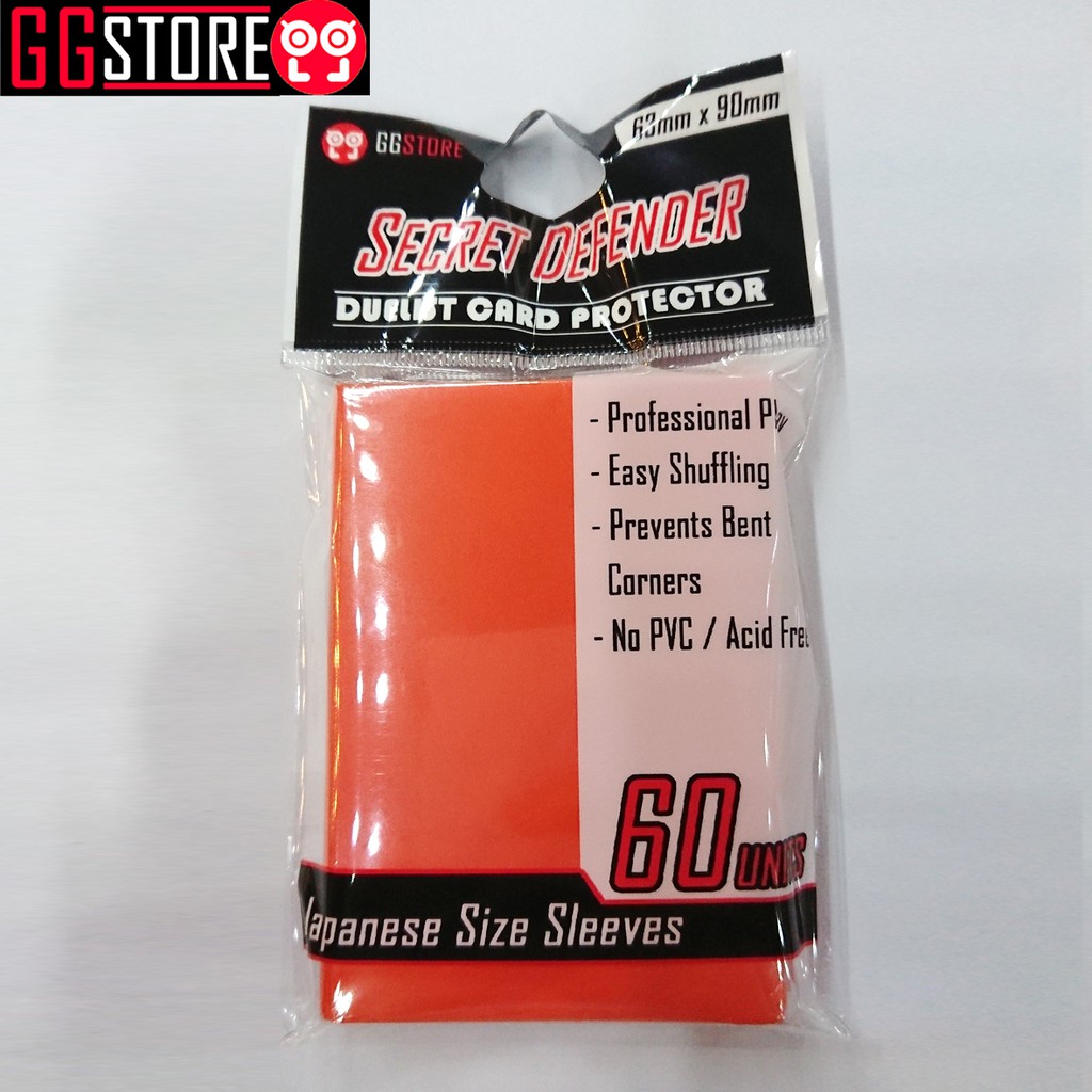 Bọc bài YUGIOH SLEEVES SECRET DEFENDER Ver 2 ORANGE