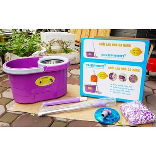 Chổi lau nhà Chefman CM - 413 bàn xoay nhựa