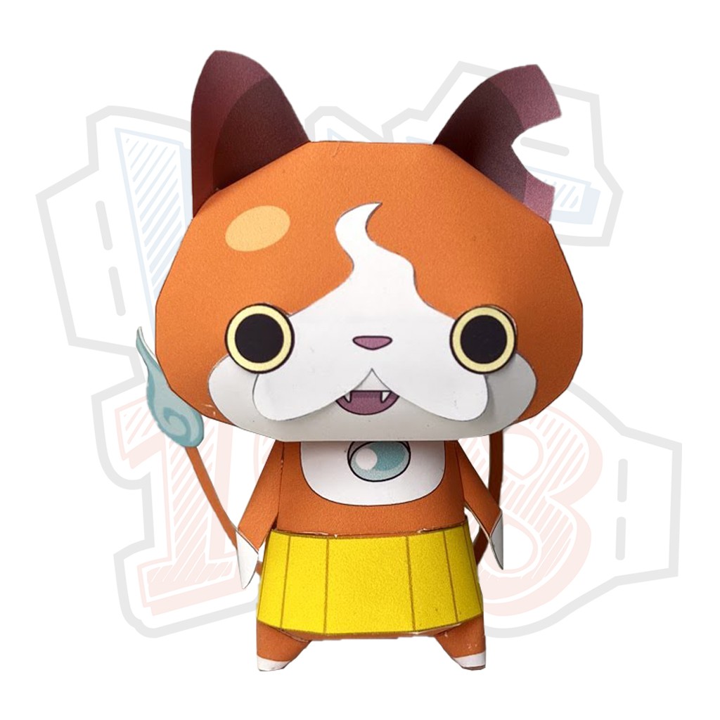 Mô hình giấy Anime Chibi Jibanyan - Yo-Kai Watch