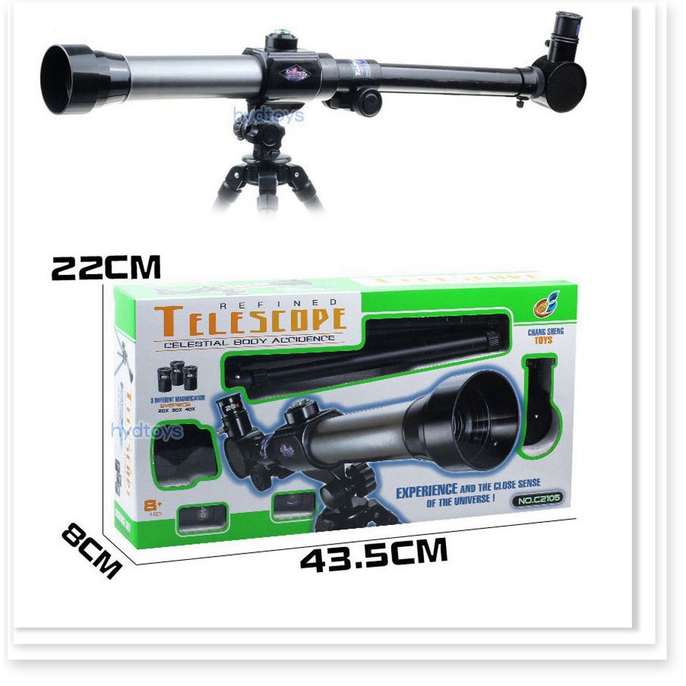 Ống nhòm thiên văn khúc xạ Telescope 40X kèm thị kính và la bàn