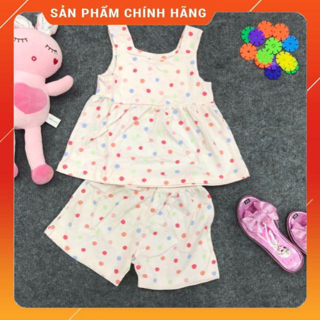 Bộ bé gái vải dư hoa văn áo váy sát nách size 1-10t. Chất liệu mềm mịn, thoáng mát. Thương hiệu Litibaby