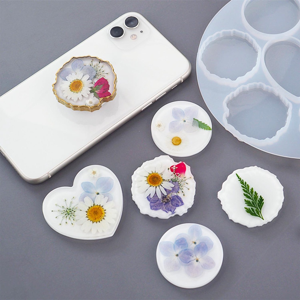 Khuôn Silicone Làm Giá Đỡ Điện Thoại Resin DIY