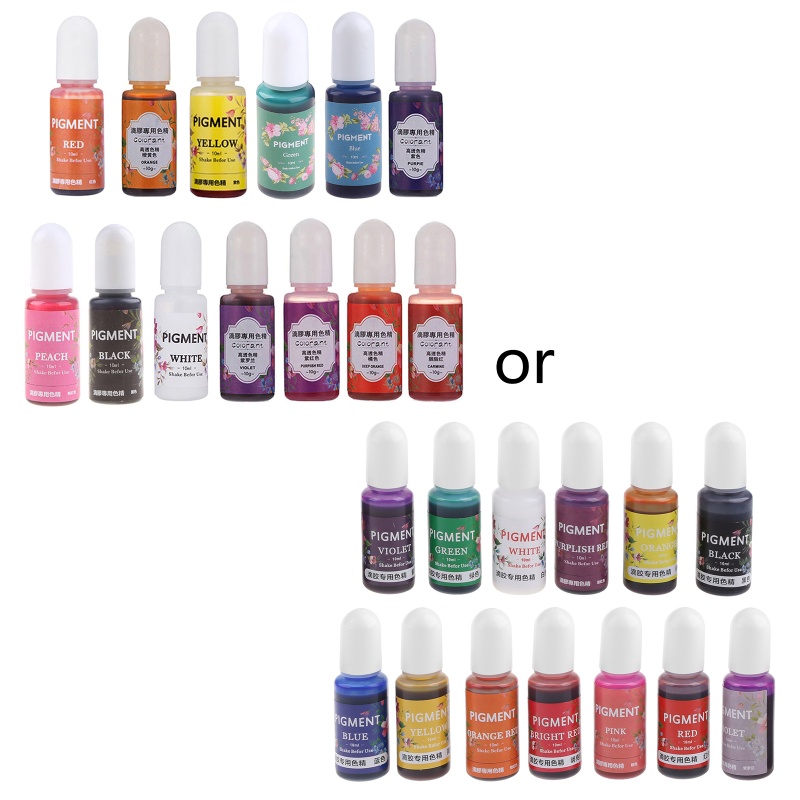 Kem Nhuộm Tóc 13 Màu Tùy Chọn 10Ml Epoxy UV Resin Chất Lượng Cao