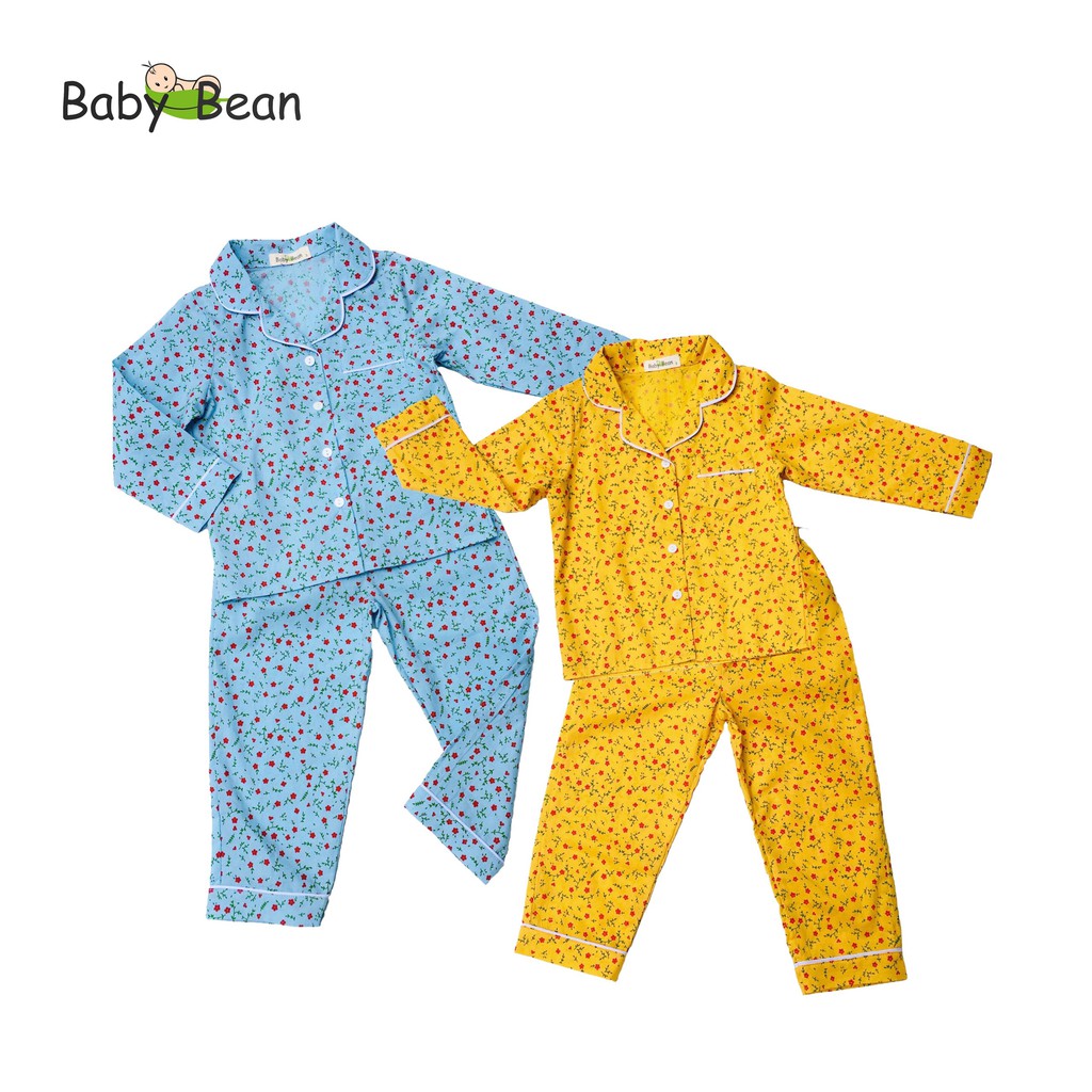 [MÃ THƯƠNG HIỆU YÊU THÍCH Voucher giảm 10%] Đồ Bộ Pyjama Tay Dài Quần Dài bé gái BabyBean