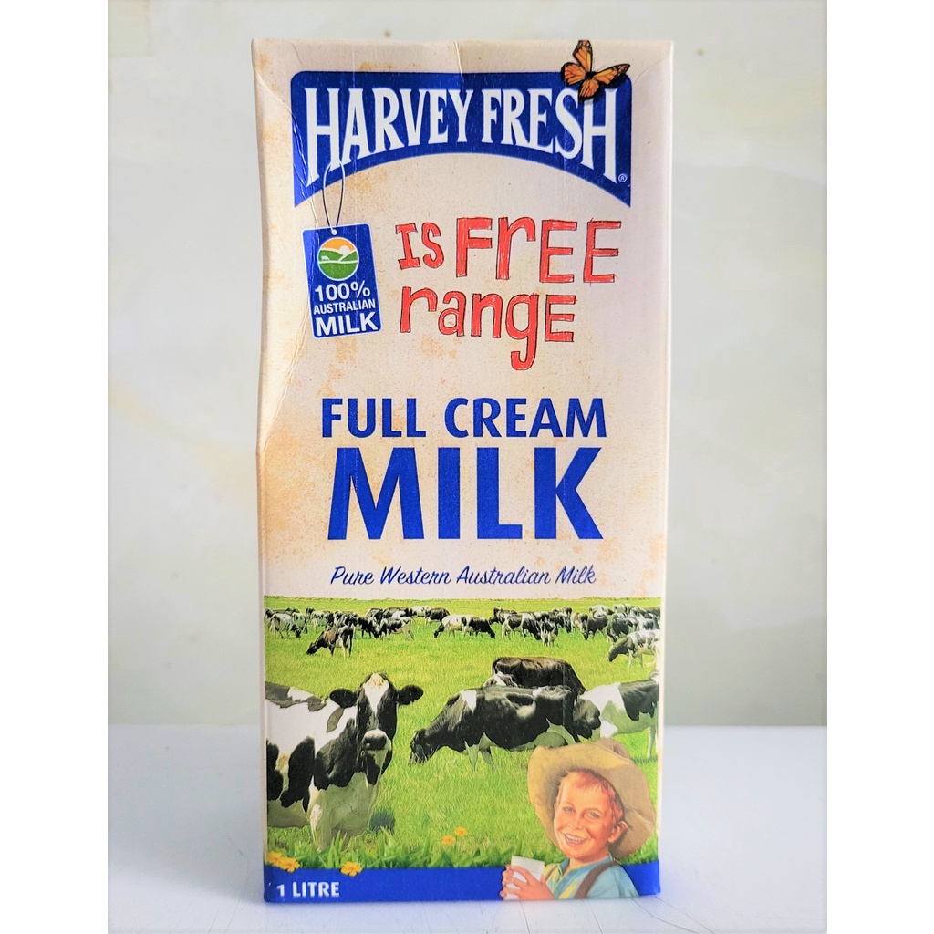 [Hộp 1 Lít – X.DƯƠNG] SỮA TIỆT TRÙNG NGUYÊN KEM [Australia] HARVEY FRESH UHT Full Cream Milk (pkg)