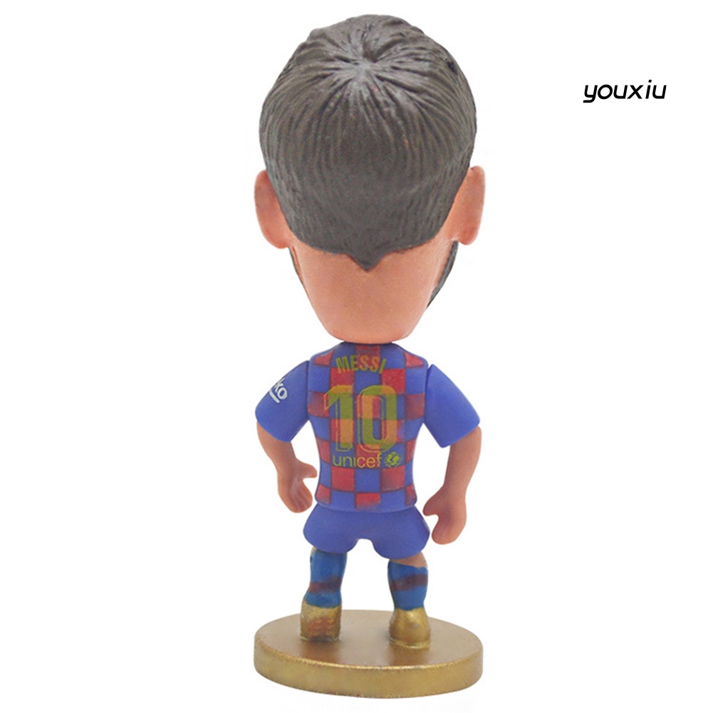 Mô Hình Cầu Thủ Bóng Đá Barcelona Messi Bằng Pvc Yx-Mo 2020